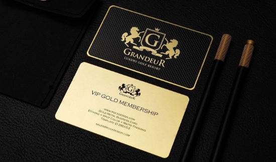 Gold Metal Business Card