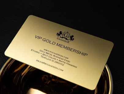 Gold Metal Business Cards Gold Metal Business Cards