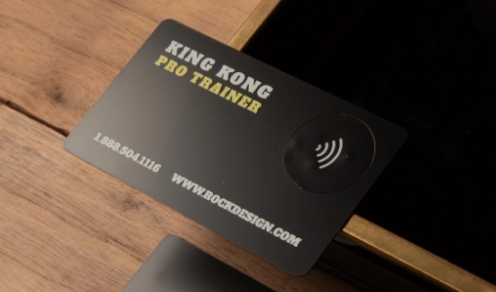 Rose Gold Metal Card